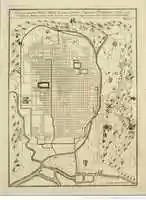 Free download John Gaspar Scheuchzer Ichnographia Urbis Miaco Historical Map Of Kyoto 18th Century[ 1] free photo or picture to be edited with GIMP online image editor